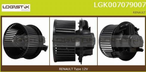 LGK LGK007079007 - Вентилатор вътрешно пространство vvparts.bg