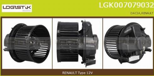 LGK LGK007079032 - Вентилатор вътрешно пространство vvparts.bg