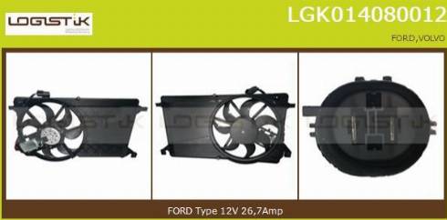 LGK LGK014080012 - Електромотор, вентилатор на радиатора vvparts.bg