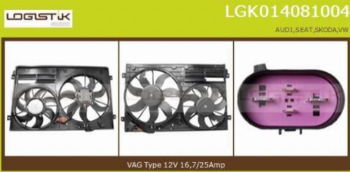 LGK LGK014081004 - Електромотор, вентилатор на радиатора vvparts.bg