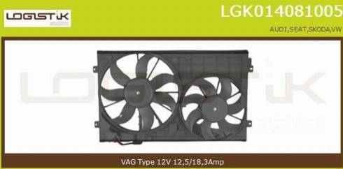 LGK LGK014081005 - Електромотор, вентилатор на радиатора vvparts.bg