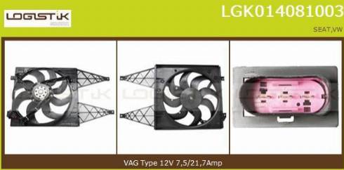 LGK LGK014081003 - Електромотор, вентилатор на радиатора vvparts.bg