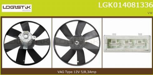 LGK LGK014081336 - Вентилатор, охлаждане на двигателя vvparts.bg