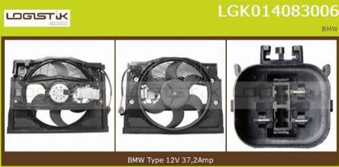 LGK LGK014083006 - Електромотор, вентилатор на радиатора vvparts.bg