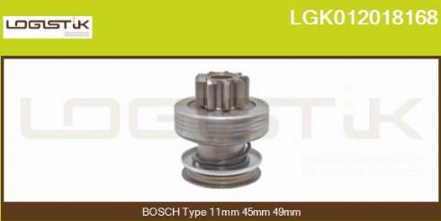 LGK LGK012018168 - Зъбно колелце, стартер vvparts.bg