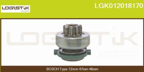 LGK LGK012018170 - Зъбно колелце, стартер vvparts.bg