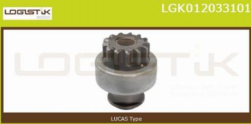 LGK LGK012033101 - Зъбно колелце, стартер vvparts.bg