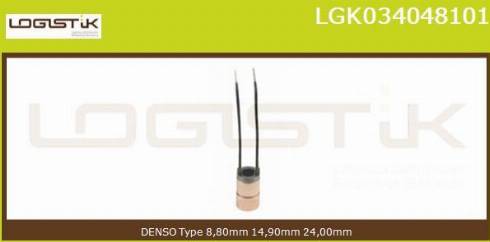 LGK LGK034048101 - Колектор, генератор vvparts.bg