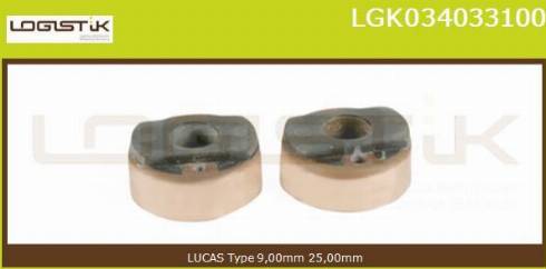 LGK LGK034033100 - Колектор, генератор vvparts.bg