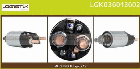 LGK LGK036043602 - Магнитен превключвател, стартер vvparts.bg