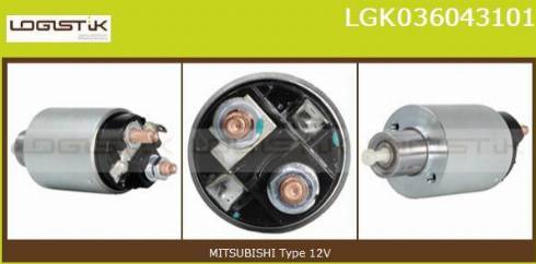 LGK LGK036043101 - Магнитен превключвател, стартер vvparts.bg