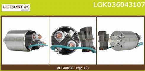 LGK LGK036043107 - Магнитен превключвател, стартер vvparts.bg