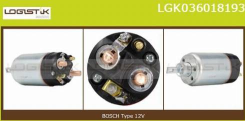 LGK LGK036018193 - Магнитен превключвател, стартер vvparts.bg