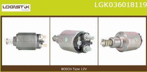 LGK LGK036018119 - Магнитен превключвател, стартер vvparts.bg