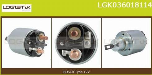 LGK LGK036018114 - Магнитен превключвател, стартер vvparts.bg