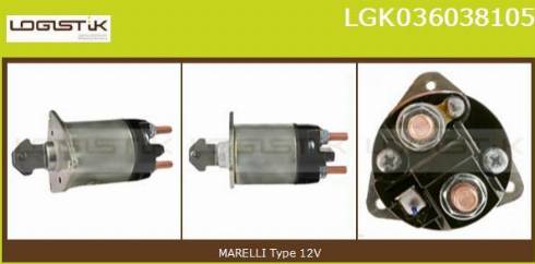 LGK LGK036038105 - Магнитен превключвател, стартер vvparts.bg