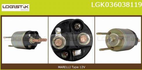 LGK LGK036038119 - Магнитен превключвател, стартер vvparts.bg