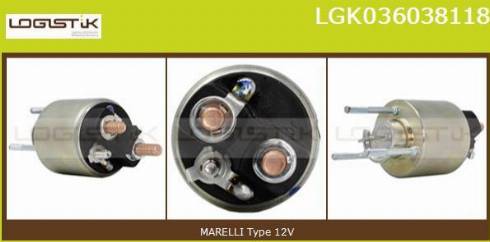 LGK LGK036038118 - Магнитен превключвател, стартер vvparts.bg