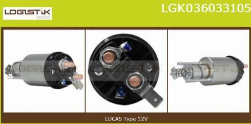 LGK LGK036033105 - Магнитен превключвател, стартер vvparts.bg
