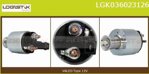 LGK LGK036023126 - Магнитен превключвател, стартер vvparts.bg