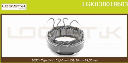 LGK LGK038018603 - Статор, генератор vvparts.bg