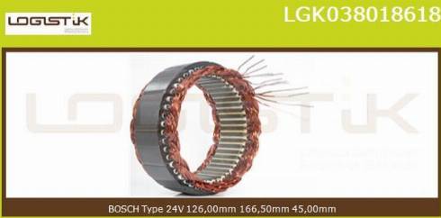 LGK LGK038018618 - Статор, генератор vvparts.bg