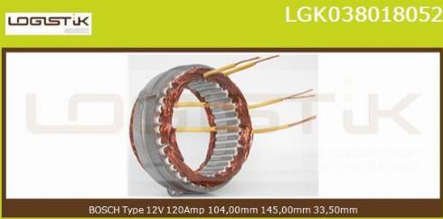 LGK LGK038018052 - Статор, генератор vvparts.bg