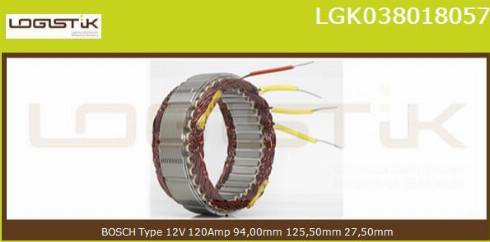 LGK LGK038018057 - Статор, генератор vvparts.bg