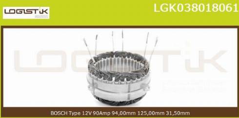 LGK LGK038018061 - Статор, генератор vvparts.bg