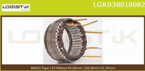 LGK LGK038018082 - Статор, генератор vvparts.bg