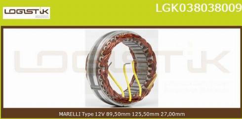 LGK LGK038038009 - Статор, генератор vvparts.bg