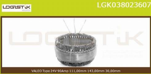 LGK LGK038023607 - Статор, генератор vvparts.bg