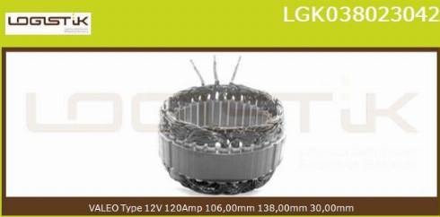 LGK LGK038023042 - Статор, генератор vvparts.bg