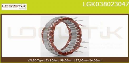 LGK LGK038023047 - Статор, генератор vvparts.bg