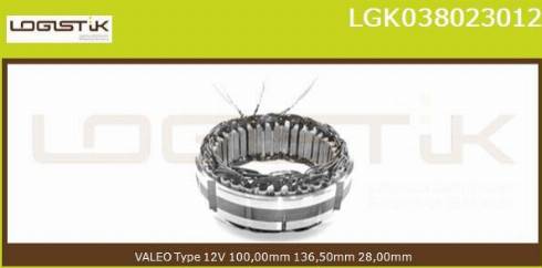 LGK LGK038023012 - Статор, генератор vvparts.bg