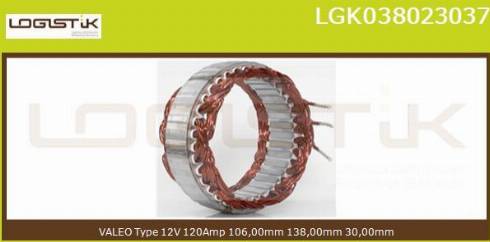 LGK LGK038023037 - Статор, генератор vvparts.bg