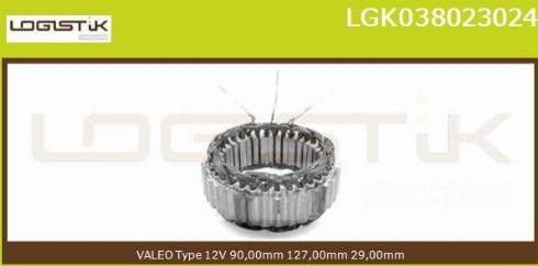 LGK LGK038023024 - Статор, генератор vvparts.bg
