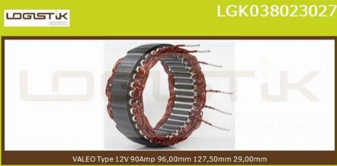 LGK LGK038023027 - Статор, генератор vvparts.bg