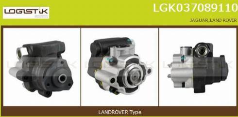 LGK LGK037089110 - Хидравлична помпа, кормилно управление vvparts.bg