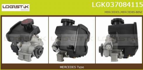 LGK LGK037084115 - Хидравлична помпа, кормилно управление vvparts.bg