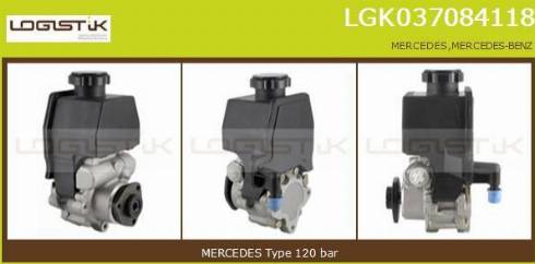 LGK LGK037084118 - Хидравлична помпа, кормилно управление vvparts.bg