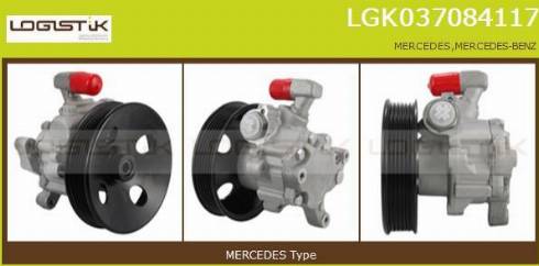 LGK LGK037084117 - Хидравлична помпа, кормилно управление vvparts.bg