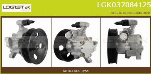 LGK LGK037084125 - Хидравлична помпа, кормилно управление vvparts.bg