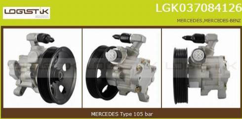 LGK LGK037084126 - Хидравлична помпа, кормилно управление vvparts.bg