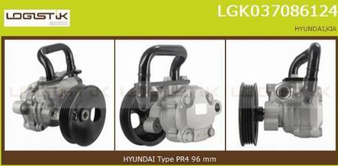 LGK LGK037086124 - Хидравлична помпа, кормилно управление vvparts.bg