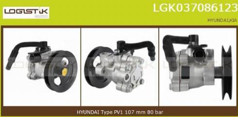 LGK LGK037086123 - Хидравлична помпа, кормилно управление vvparts.bg