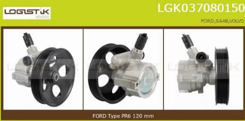 LGK LGK037080150 - Хидравлична помпа, кормилно управление vvparts.bg