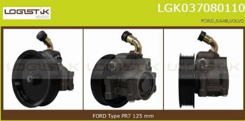 LGK LGK037080110 - Хидравлична помпа, кормилно управление vvparts.bg