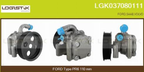 LGK LGK037080111 - Хидравлична помпа, кормилно управление vvparts.bg