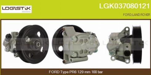 LGK LGK037080121 - Хидравлична помпа, кормилно управление vvparts.bg